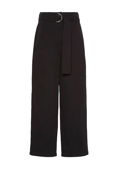 Calvin Klein Cotton Seamed Pant Kadın Siyah Kumaş Pantolon-12568 Siyah