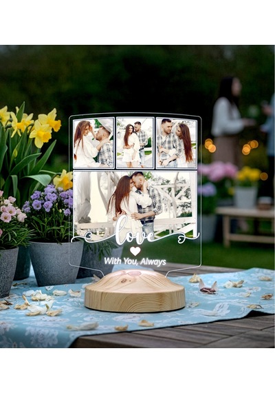 Fotoğraflı Love Led Lamba Eşe & Sevgiliye Anlamlı 14 Şubat Hediyesi
