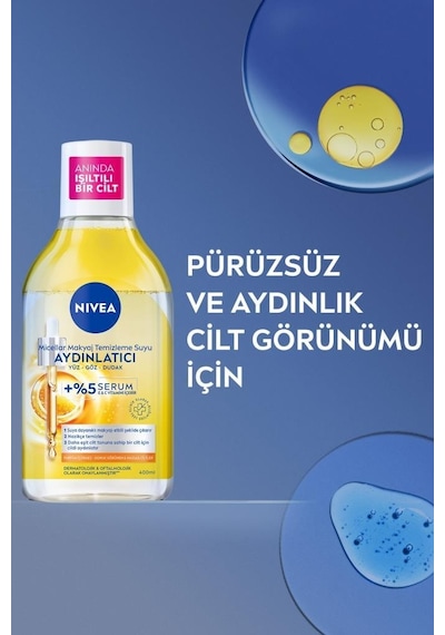 Nivea Aydınlatıcı Micellar Makyaj Temizleme Suyu 400 ML