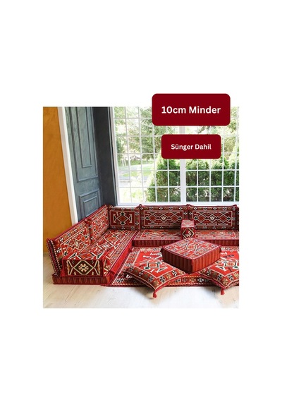 Otantik Şark Köşesi Takımı Kırmızı Anadolu 13 Parça Kilim Ve Puf Dahil Süngerli Sedir Seti Bordo Otantik Şark Köşesi Takımı Kırmızı Anadolu 13 Parça Kilim Ve Puf Dahil Süngerli Sedir Seti Bordo