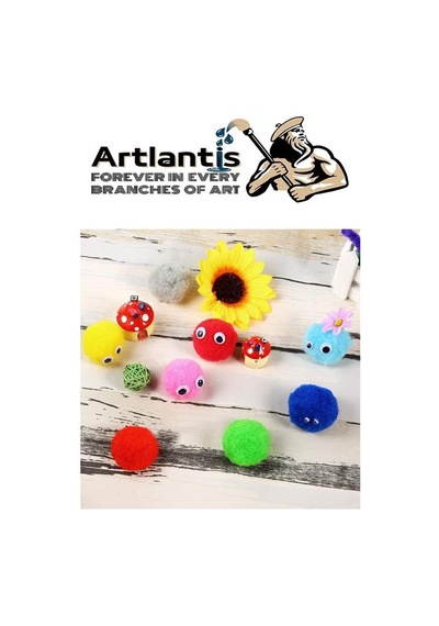 Ponpon 20 Mm 70 Li 1 Paket Karışık Renk Pon Pon 20 Mm Pompom 2 Cm Elişi Etkinliği Anasınıfı Kreş Okul Öncesi