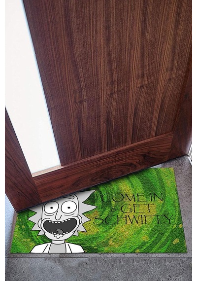 Dekoratif Kapı Önü Paspas, Dış Mekan/ev İçi/banyo/mutfak/yatak Odası/giriş Paspasları Rick And Morty Diğer