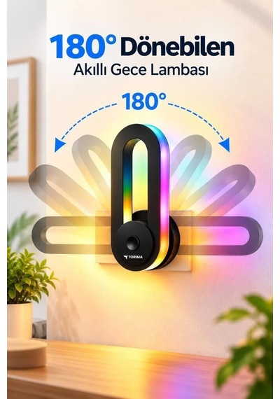Delux Serisi Gece Lambası Lw43 Siyah Salon Işığı Dekor Aydınlatma Priz Armatürü