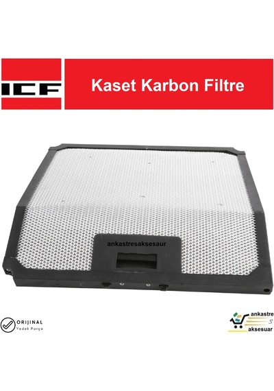 Icf Aspiratör Davlumbaz Kaset Karbon Filtre Bacasız Kullanım İçin