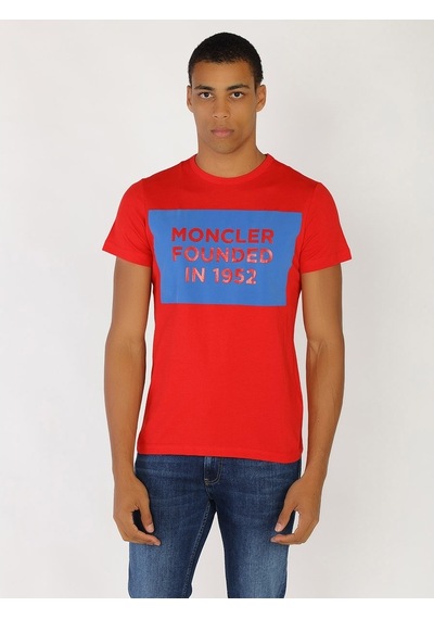 Moncler Erkek T'Shirt /M.Mon.0920.12575-Kırmızı