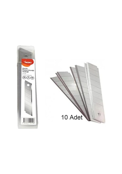 Maket Bıçağı Yedeği Geniş 18 Mm 10 Lu Tüp Br-736