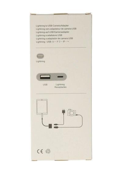 Apr22 Apple iPhone  Uyumlu  Otg 2in1 - Beyaz Diğer