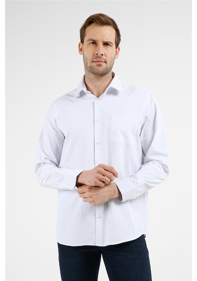 İmza Beyaz - Mavi Çizgili Desen Sert Yaka Uzun Kol Cepli Comfort Fit Pamuklu Gömlek 1004255208 Beyaz - Mavi İmza Beyaz - Mavi Çizgili Desen Sert Yaka Uzun Kol Cepli Comfort Fit Pamuklu Gömlek 1004255208 Beyaz - Mavi