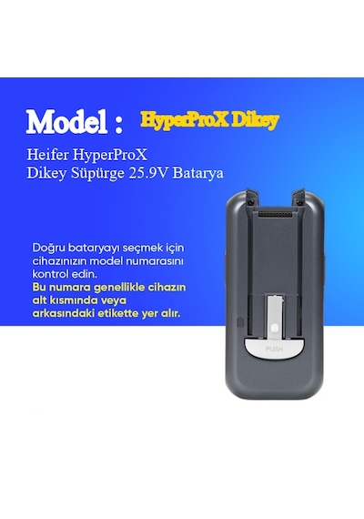 Heifer Hyperprox Dikey Süpürge 2500 Mah Batarya
