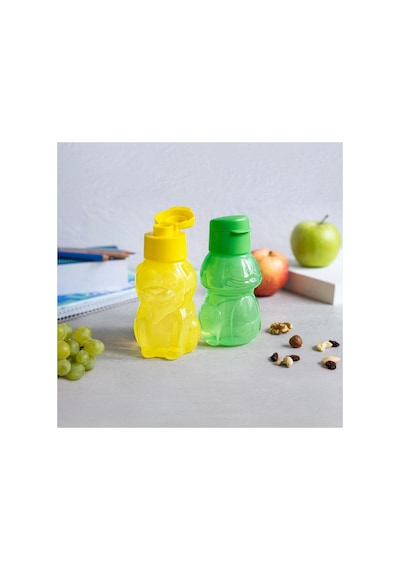 Eco Şişe Çocuk Suluk Ve Matara Aslan & Kurbağa 350 Ml Sarı Ve Yeşil