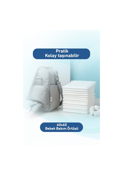 Giggles Bebek Bakım Örtüsü 60x60 Alt Açma Bezi 10 Paket 100 Adet