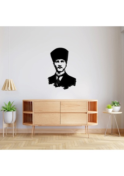 Atatürk Metal Tablo 2031 Siyah