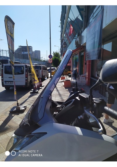 2012 - 2020 Honda Integra Nc700D Nc750D Uzun Ön Cam Koyu Füme Zeus 61CM 4 MM