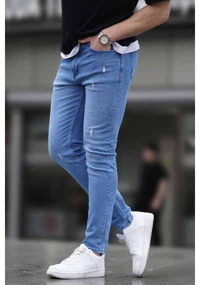 Madmext Madmext Skinny Fit Buz Mavisi Erkek Jean 5712-buz Mavisi Buz Mavi
