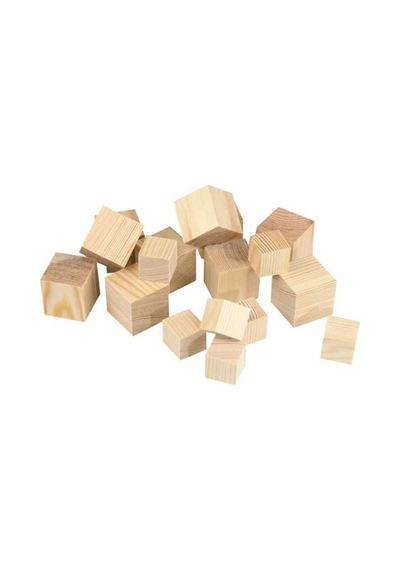 Mas Mileo 20x20x20 Mm Ahşap Küp 20"li Natural 1838