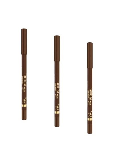 Tattoo Gel Eyepencil - 115 Rustic Brown - Uzun Süre Kalıcı Gel Göz Kalemi 3 Paketi Diğer