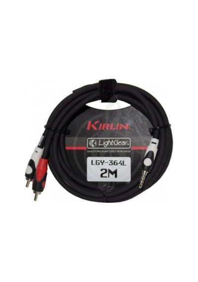 Kırlın Lgy-364L Lightgear Y-Cable 2 Metre 3.5Mm Trs Plug - 2X Rc