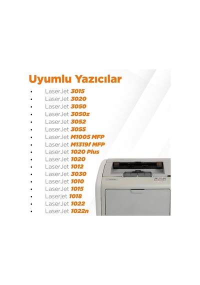 12a Q2612a / Laserjet 1020 Hp Uyumlu Muadil Toner