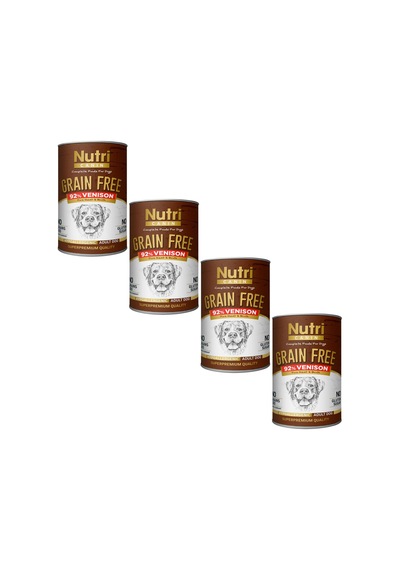 Nutri Canin Geyik Etli Tahılsız Konserve Yetişkin Köpek Maması 4 x 400 G