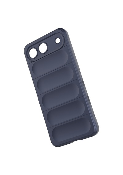 Tecno Spark 40 5g Kılıf Esnek Tpu Oyuklu Arka Yüzey Tasarımlı Zore Etnik Silikon Kapak - Lacivert