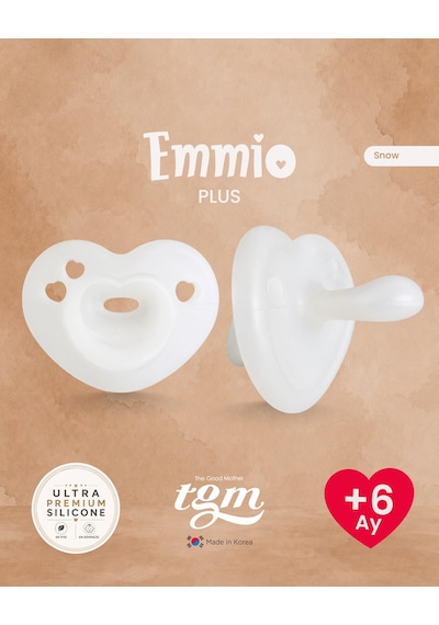 Tgm Baby Ultra Premium Silikon Kalpli Emzik Plus Beyaz - Krem