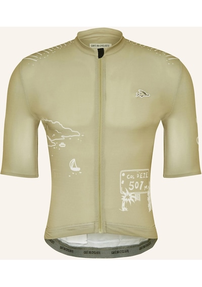 Cafe Du Cycliste Radtrikot Eze, Nefes Alabilir, Esnek Bisiklet Forması Açık Yeşil