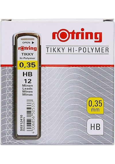 Rotring Siyah Kalem Uçu 0.35 MM 3 Adet