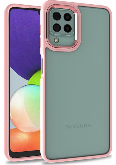 Zore Galaxy Uyumlu M32 Kılıf Flora Kapak - Rose Gold Rose Gold