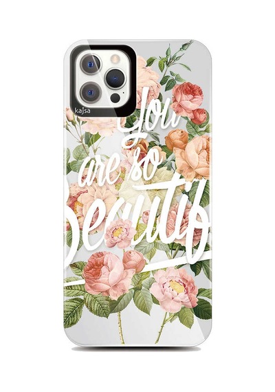 Teleplus Apple Uyumlu iPhone 12 Pro Max Kılıf Kajsa Flowers Floral Kapak