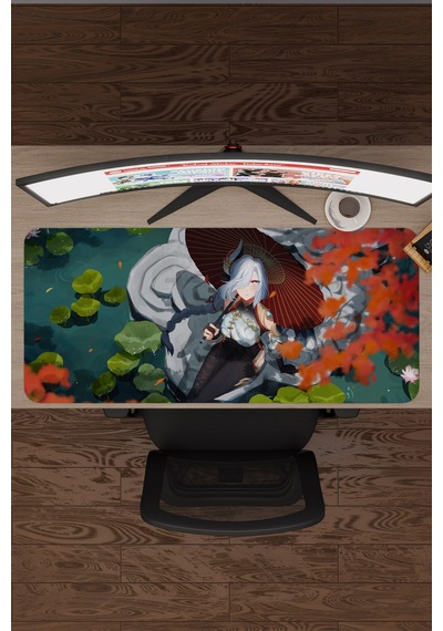 Shenhe Genshin Impact Anime Gacha V3 - 90x40 Xxl Gaming Mouse Pad Fare Altlığı