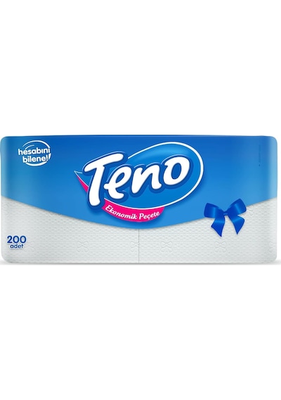 Teno Peçete Tek Katlı Beyaz 200 Adet -