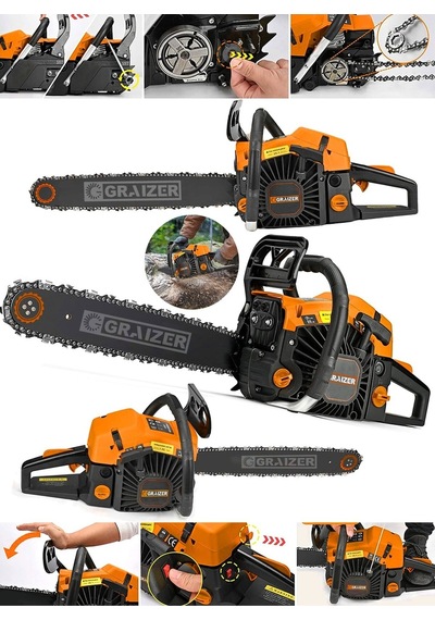 Graizer 6200 Benzinli Motorlu Ağaç Kesme Makinesi