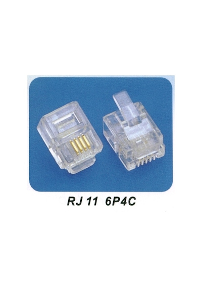 Rj11 Konnektör Rj11 6P4C Konnektör Jack 100 Adet