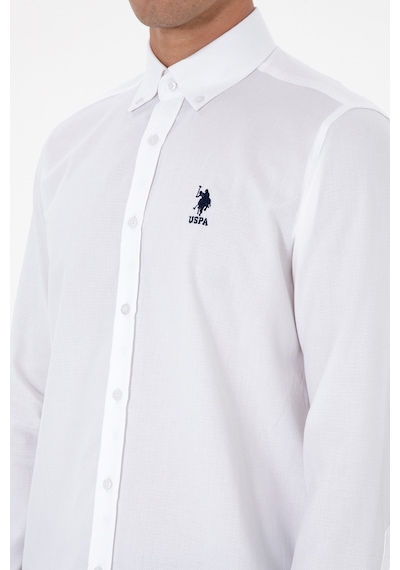 U.s. Polo Assn. Erkek Beyaz Gömlek Desenli 50316662-vr013 Beyaz U.s. Polo Assn. Erkek Beyaz Gömlek Desenli 50316662-vr013 Beyaz