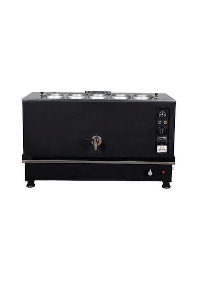 Anka Pro Kompakt Full Otomatik Çay Makinası 5 Demlikli 50 Litre Siyah Elektrikli Tüplü