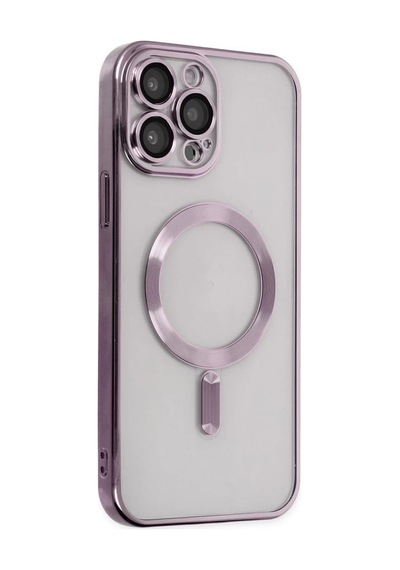 Apple iPhone Uyumlu  14 Pro Uyumlu Kılıf Kross Magneticsafe Kapak - Mor