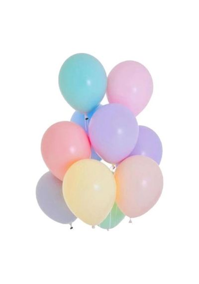 Balon 15 Li Pastel Karışık Renk Balon Paket