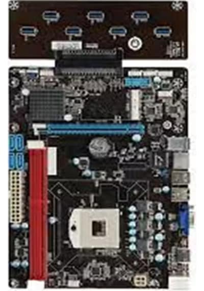 Esonic Qs8-btc Combo Intel Celeron Işlemcili Hm65 1600 Mhz Ddr3 Soket 988 Atx 8li Mining Anakart