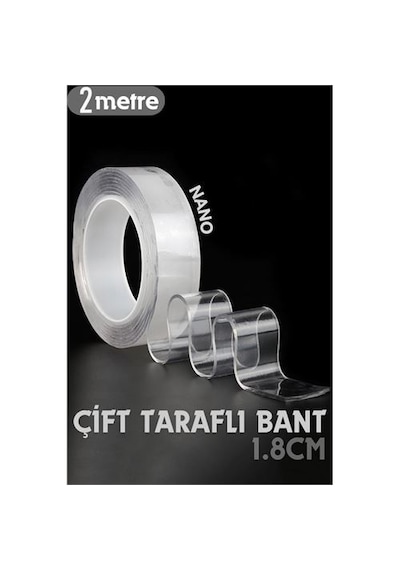 Zenvac 2 Metre Çift Taraflı Yapıştırıcı Bant Çivisiz Montaj 715471 Zenvac29