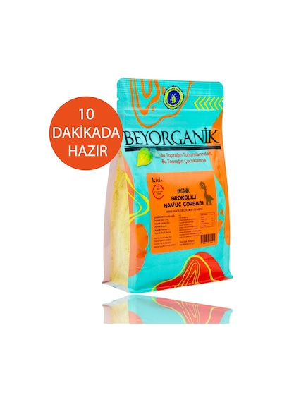 Organik Brokolili Havuç Çorbası 50 G 10 Dakikada Hazır