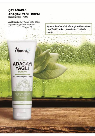 Homm Bitkisel Çay Ağacı Adaçaylı Krem 75 Ml