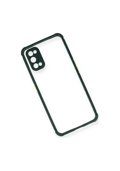 Cosmotex Newface Realme 7 Pro Kılıf Miami Şeffaf Silikon - Koyu Yeşil