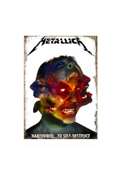 Metallica Poster Dekoratif Mdf Tablo 35 Cm X 50 Cm