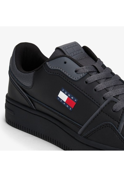 Tommy Jeans Retro Basket Kadın Siyah Spor Ayakkabı En0en02839