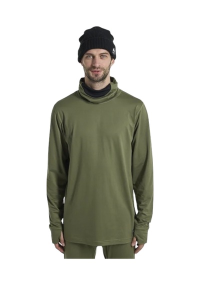 Burton Burton Midweight Long Neck Erkek Yeşil İçlik Üst Moss Haki