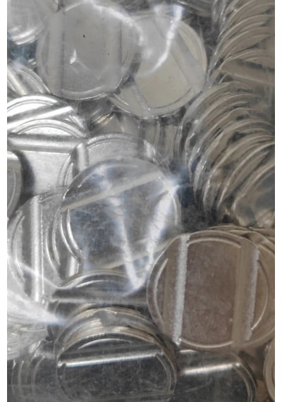 50 Adet Langırt Jetonu 24x2 Mm - 2/1 Çeltikli Pirinç/metal Otomat Jetonu 50 Adet Jeton