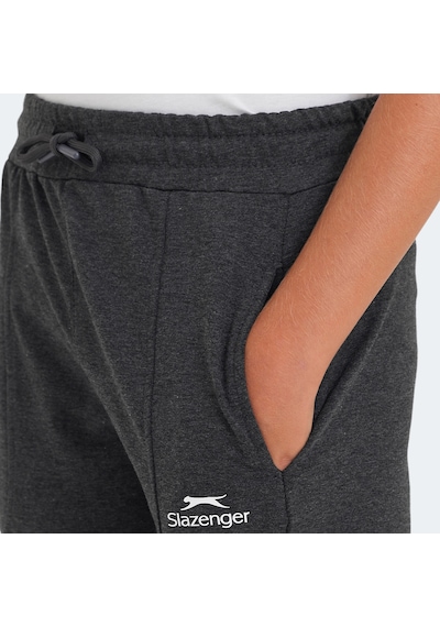 Slazenger LINE IN Unisex Çocuk Eşofman Altı Koyu Gri