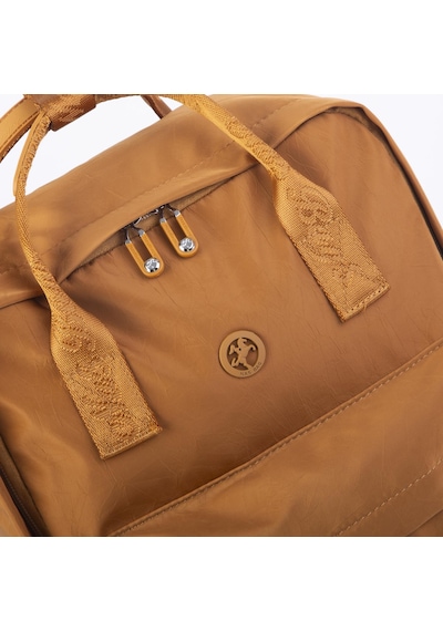 Nas Bag Unisex Sırt Ve El Çantası Büyük Boy Su Geçirmez Sırt Çantası 29x40 Cm Hardal