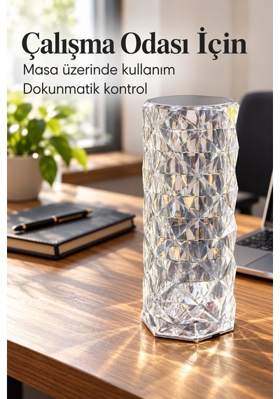 Dekoratif Masa Lambası Üstten Dokunmatik Kontrollü Şarjlı Diğer