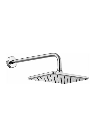 Ar Lucia Tepe Duş Başlığı Duvardan Borulu 260x190 Mm 103545060 Krom